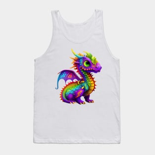 Cute Rainbow Dragon Tank Top